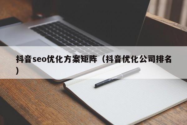 抖音seo优化方案矩阵（抖音优化公司排名）